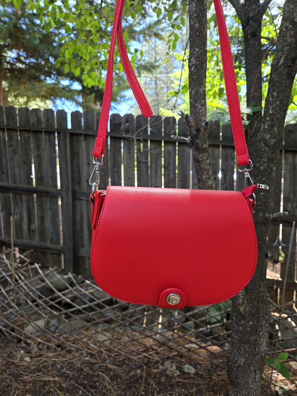 Red Crossbody Satchel - Jessica Moore